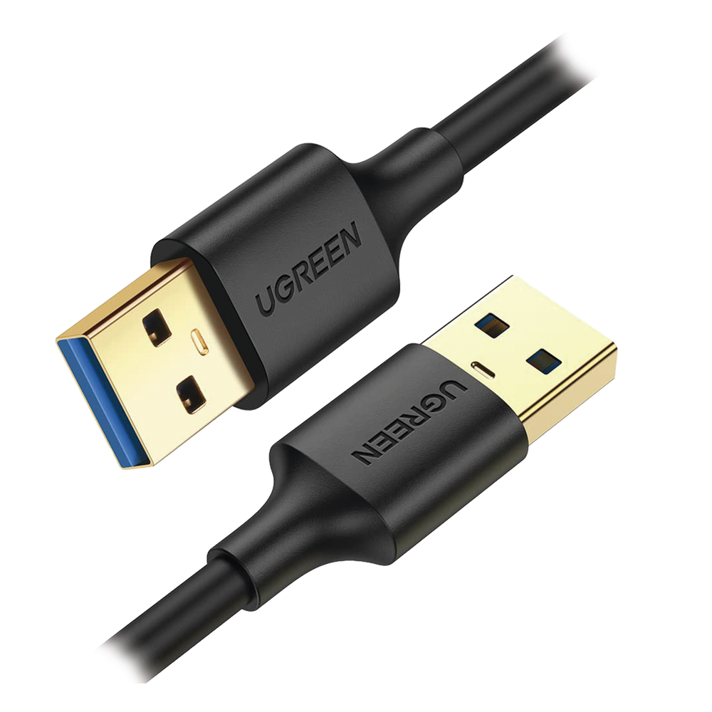 Cable USB-A 3.0 a  USB-A 3.0 / 2 Metros / Macho a Macho / Conector Niquelado / Núcleo de Cobre Estañado / Blindaje Múltiple / Velocidad 5Gbps / No Requiere Controlador / Compatible con USB2.0 Y USB 1.1