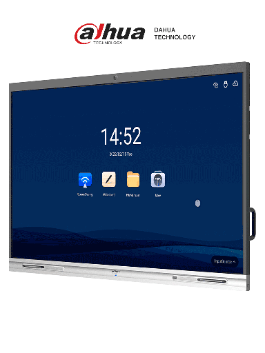 [DHT0620014] DAHUA DHI-LCH75-MC410-B - Pantalla interactiva 4K/UHD de 75" con tecnología táctil y Android. Resolución 3840 x 2160, cámara de 5 MP, micrófono y altavoces integrados. Ideal para escuelas y oficinas. Diseño robusto con case metálico. #XCDAHUA