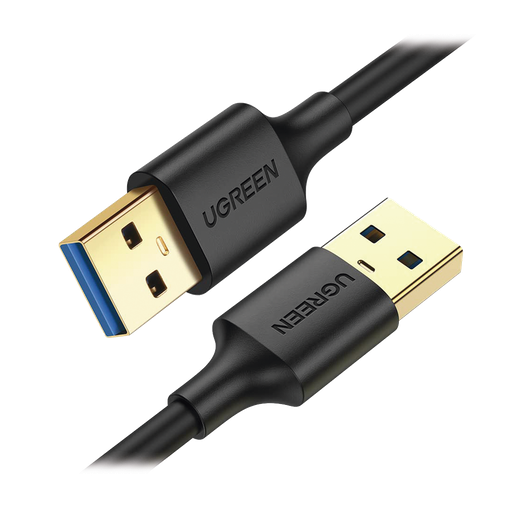 [10370] Cable USB-A 3.0 a  USB-A 3.0 / 1 Metro / Macho a Macho / Conector Niquelado / Núcleo de Cobre Estañado / Blindaje Múltiple / Velocidad 5Gbps / No Requiere Controlador / Compatible con USB2.0 Y USB 1.1