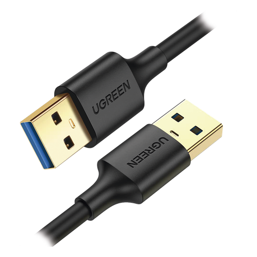 [10371] Cable USB-A 3.0 a  USB-A 3.0 / 2 Metros / Macho a Macho / Conector Niquelado / Núcleo de Cobre Estañado / Blindaje Múltiple / Velocidad 5Gbps / No Requiere Controlador / Compatible con USB2.0 Y USB 1.1